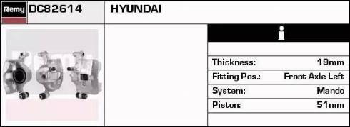 Remy DC82614 - Тормозной суппорт autospares.lv