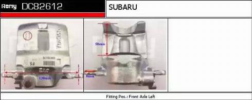 Remy DC82612 - Тормозной суппорт autospares.lv