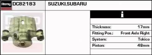 Remy DC82183 - Тормозной суппорт autospares.lv