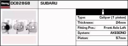 Remy DC82868 - Тормозной суппорт autospares.lv