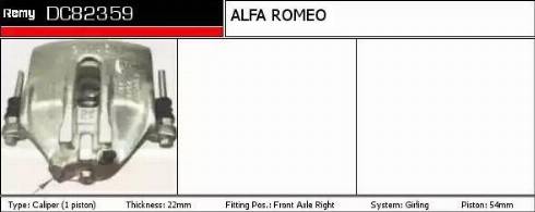 Remy DC82359 - Тормозной суппорт autospares.lv