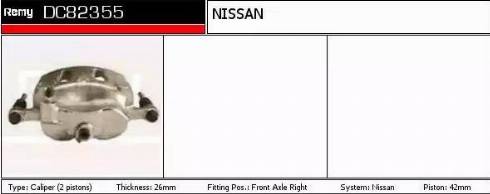 Remy DC82355 - Тормозной суппорт autospares.lv