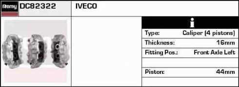 Remy DC82322 - Тормозной суппорт autospares.lv