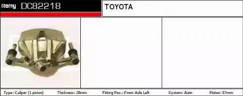 Remy DC82218 - Тормозной суппорт autospares.lv