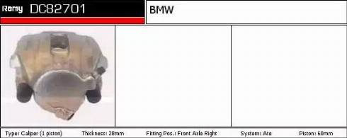 Remy DC82700 - Тормозной суппорт autospares.lv