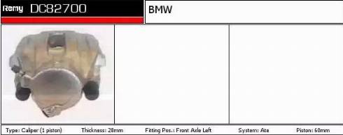 Remy DC82701 - Тормозной суппорт autospares.lv