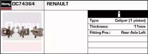 Remy DC74364 - Тормозной суппорт autospares.lv