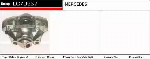 Remy DC70537 - Тормозной суппорт autospares.lv