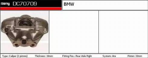 Remy DC70709 - Тормозной суппорт autospares.lv