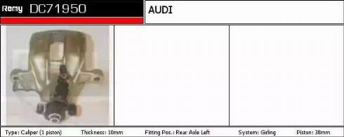 Remy DC71950 - Тормозной суппорт autospares.lv