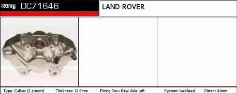 Remy DC71646 - Тормозной суппорт autospares.lv