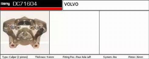 Remy DC71604 - Тормозной суппорт autospares.lv