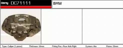 Remy DC71111 - Тормозной суппорт autospares.lv