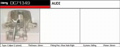 Remy DC71349 - Тормозной суппорт autospares.lv