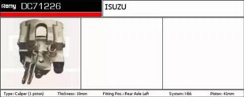 Remy DC71226 - Тормозной суппорт autospares.lv