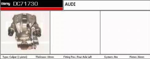 Remy DC71730 - Тормозной суппорт autospares.lv