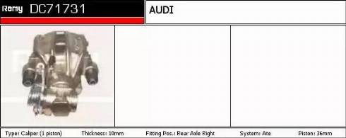 Remy DC71731 - Тормозной суппорт autospares.lv