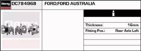 Remy DC784968 - Тормозной суппорт autospares.lv