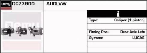 Remy DC73900 - Тормозной суппорт autospares.lv