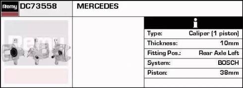 Remy DC73558 - Тормозной суппорт autospares.lv