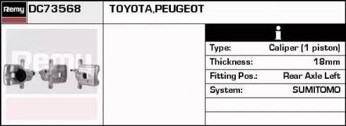 Remy DC73568 - Тормозной суппорт autospares.lv