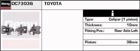 Remy DC73036 - Тормозной суппорт autospares.lv