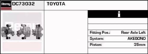 Remy DC73032 - Тормозной суппорт autospares.lv