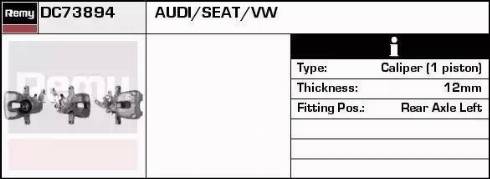 Remy DC73894 - Тормозной суппорт autospares.lv