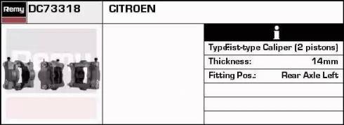 Remy DC73318 - Тормозной суппорт autospares.lv