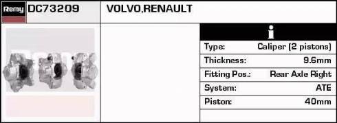 Remy DC73209 - Тормозной суппорт autospares.lv