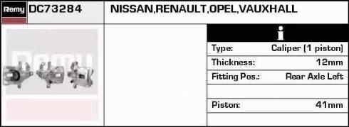 Remy DC73284 - Тормозной суппорт autospares.lv