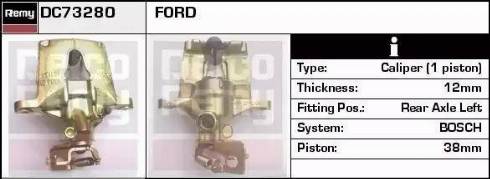 Remy DC73280 - Тормозной суппорт autospares.lv