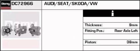 Remy DC72966 - Тормозной суппорт autospares.lv