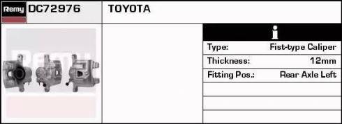 Remy DC72976 - Тормозной суппорт autospares.lv