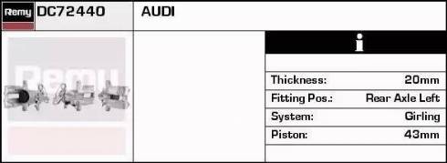 Remy DC72440 - Тормозной суппорт autospares.lv