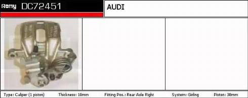 Remy DC72451 - Тормозной суппорт autospares.lv