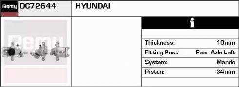 Remy DC72644 - Тормозной суппорт autospares.lv