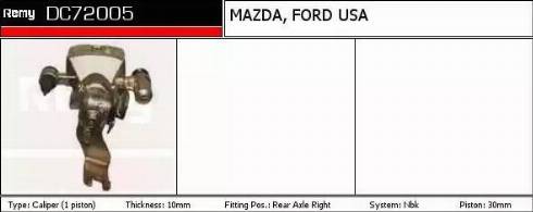 Remy DC72005 - Тормозной суппорт autospares.lv