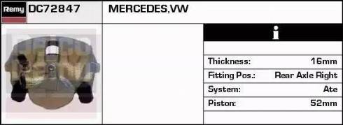 Remy DC72847 - Тормозной суппорт autospares.lv