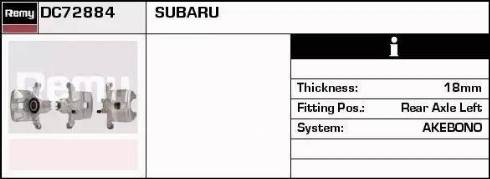 Remy DC72884 - Тормозной суппорт autospares.lv