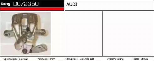 Remy DC72350 - Тормозной суппорт autospares.lv