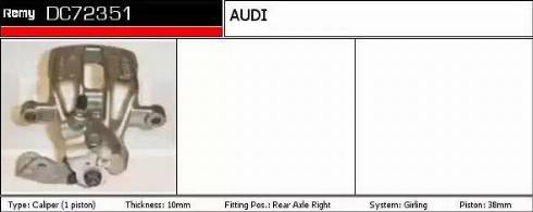 Remy DC72351 - Тормозной суппорт autospares.lv