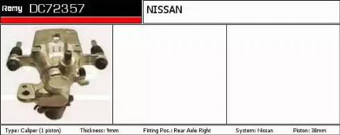 Remy DC72357 - Тормозной суппорт autospares.lv