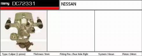 Remy DC72331 - Тормозной суппорт autospares.lv