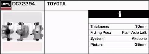 Remy DC72294 - Тормозной суппорт autospares.lv