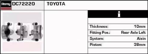 Remy DC72220 - Тормозной суппорт autospares.lv