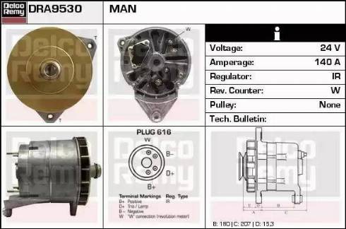 Remy DRA9530 - Генератор autospares.lv