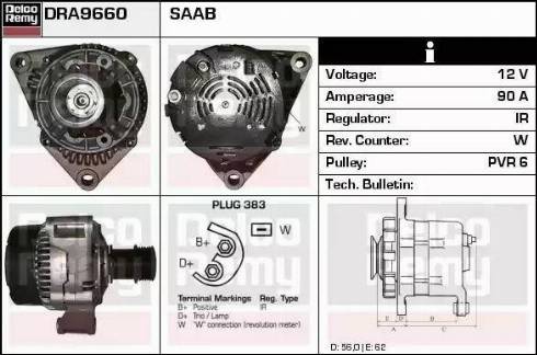 Remy DRA9660 - Генератор autospares.lv