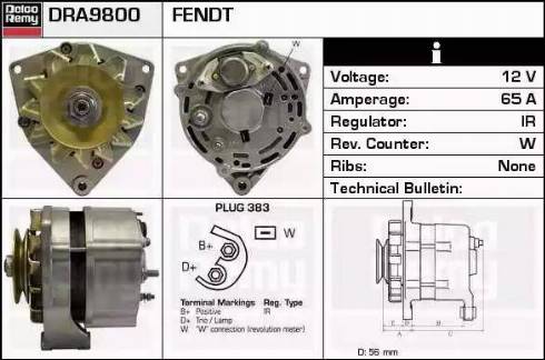 Remy DRA9800 - Генератор autospares.lv