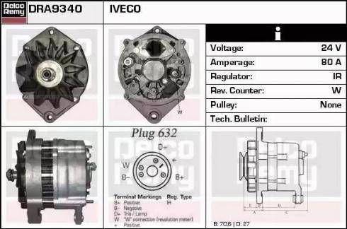 Remy DRA9340 - Генератор autospares.lv